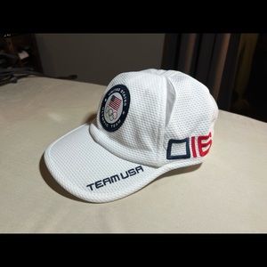 Mens Polo Ralph Lauren White Team USA 2016 Olympics Cross Court Adjustable Hat